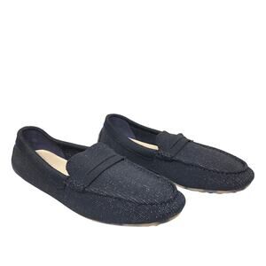 Rothy's Driving Loafer Black Speckle Tortoise Sole Chic Comfort Sustainable 11.5
